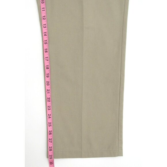 Vintage Tommy Hilfiger Pleated Khaki Pants (37x29) Crest Logo Twill Trousers - Picture 9 of 14